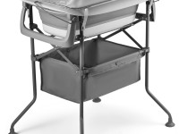 kinderkraft Пеленальный столик с ванной bubbly серый