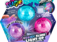 canal toys 213cl set de slime strălucitor "light-up cosmic crunch" (3 buc.)