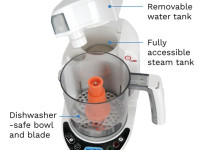 baby brezza Пароварка-блендер food maker deluxe food maker deluxe baby brezza