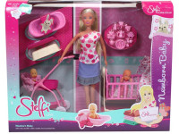 simba 5730861 set de joc "steffi cu un nou-născut" (ass.)