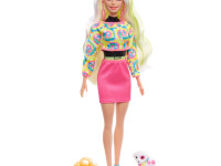 barbie hcd25 papusa surpriza "color reveal neon" in asortiment