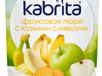 kabrita Пюре с козьими сливками "Банан-печенье-яблоко" (8 м+) 100 гр.