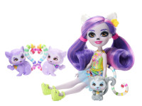 enchantimals hrx86 set de joc "familia lemur lorinda"