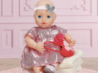 zapf creation 705438 set de îmbrăcăminte baby annabell „tinuta glamourous” (43 cm.)