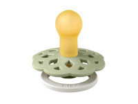 bibs suzeta rotunda din latex "boheme" glow (0-6 luni) sage