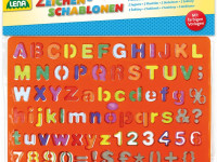 lena 65774 set de șabloane "alfabetul"