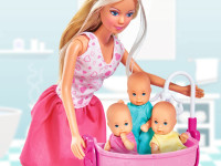 simba 5733212 Игровой набор Кукла Стеффи с 3 малышами