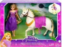 disney princess hlw23 setul de joc "rapunzel cu prietenul ei fidel maximus"