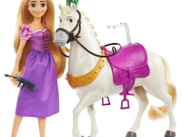 disney princess hlw23 setul de joc "rapunzel cu prietenul ei fidel maximus"