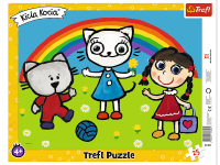 trefl 31389 puzzle- "zi senină pentru pisoi" (25 el.)