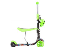 chipolino trotineta "kiddy evo" verde/graffiti 