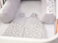 veres 302.01.6 perna pentru alaptare "comfort long" (170х52 cm.) stele alb-gri