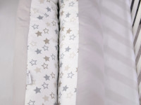 veres 302.01.6 perna pentru alaptare "comfort long" (170х52 cm.) stele alb-gri