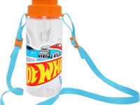 kids licensing hw00011 Бутылка тритановая с ремешком "hot wheels" (500 мл)