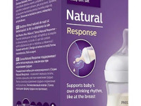 avent scd837/10 set biberon natural (125 ml), suzetă ultra air (0-6 luni)