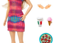 barbie hwh97 păpușă "fashionista" într-o rochie roz