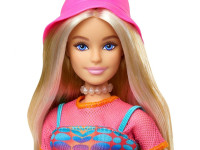 barbie hwh97 păpușă "fashionista" într-o rochie roz