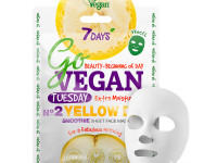 7days go vegan masca de țesut pentru față tuesday yellow day, 25 g