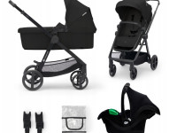 kinderkraft carucior 3in1 newly + mink pro negru