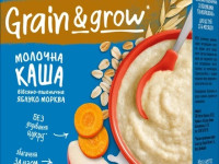 gerber terci grau-ovaz cu lapte măr-morcov (6 luni+) 240 gr.