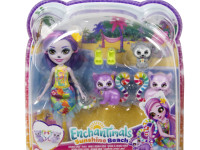 enchantimals hrx86 set de joc "familia lemur lorinda"