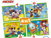 trefl 34616 puzzle 4in1"Între prieteni mickey mouse” (71эл.)