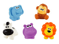 winfun 001303 set de jucării din silicon "jungle" (5 buc.)