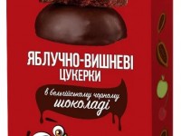 bob snail Натуральные конфеты "Яблоко-Вишня" бельгийском черном шоколаде (30 гр.)