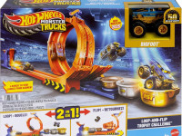hot wheels jbx64  Игровой набор "monster trucks loop-and-flip trophy challenge"