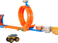 hot wheels jbx64  Игровой набор "monster trucks loop-and-flip trophy challenge"