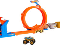 hot wheels jbx64  Игровой набор "monster trucks loop-and-flip trophy challenge"