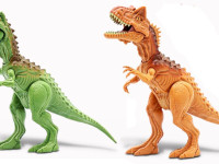 primal clash 37117lt figurină de dinozaur "carnotaurus/gigantosaurus" in sort.