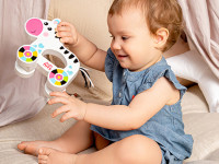 kids hits kh20/010 jucărie din lemn "zebra" seria "Împinge și trage"