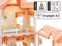 52145 casă de păpuși cu mobilier și iluminare "princess house" (276 piese)