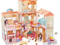 52145 casă de păpuși cu mobilier și iluminare "princess house" (276 piese)