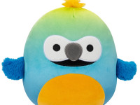 squishmallows sqcr04120 jucărie moale "macaw albastru galben - baptiz” (19 cm.)