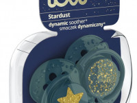 lovi 22/892 suzeta dinamica din silicon "stardust" (0-3 m) 2 buc. 