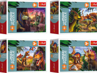 trefl 56036 puzzle "lumea dinozaurilor" (20 el.) în sort.