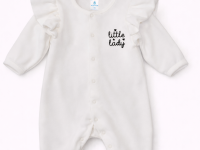 minikin 243000474 Комбинезон велюровый "little lady" (р.74) молочный