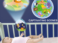 hola toys 1105 carusel muzical cu proiector "cer de noapte"