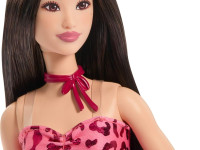 barbie jjn59 păpușa barbie "fashionistas #246" &icirc;ntr-o rochie cu imprimeu leopard