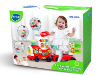 hola toys e8990 Детская музыкальная каталка-толокар 4 в 1 "Поезд" 