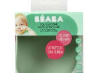 beaba 5905 castron din silicon cu ventuză (240 ml) verde