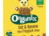 organix Кубики bio из цельнозернового овса и банана flapjack (12 м+) 80 гр.