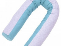 veres 302.01.3 Подушка для кормления "comfort long velour grey-tiffany" (170х75 см.)