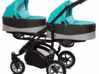 babyactive Коляска для двойни 2в1 twinni tropic green