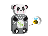 kids hits kh20/004 cuburi de lemn "cute panda"