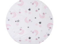 chipolino lenjerie pentru leagăn koscloset05wp "luna" roz (4 buc.)