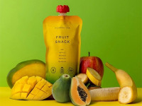 nutrino lab piure "fruit snack" măr-mango-papaya-banana (200 gr.)