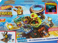 hot wheels hpn71 set de joc "atacul lui krashzila" seria training arena